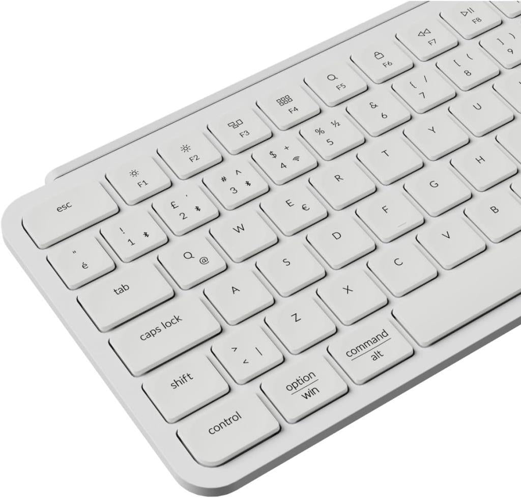 Keychron B1 Pro Ultra-Slim Beyaz %75 TKL Kablolu/Kablosuz Klavye - Outlet