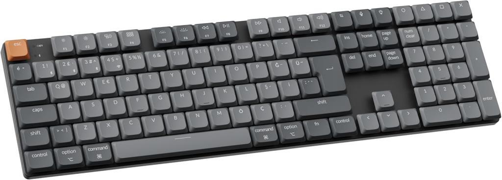 Keychron K5 Max QMK/VIA RGB %100 Brown Switch Kablolu/Kablosuz Mekanik Oyuncu Klavyesi