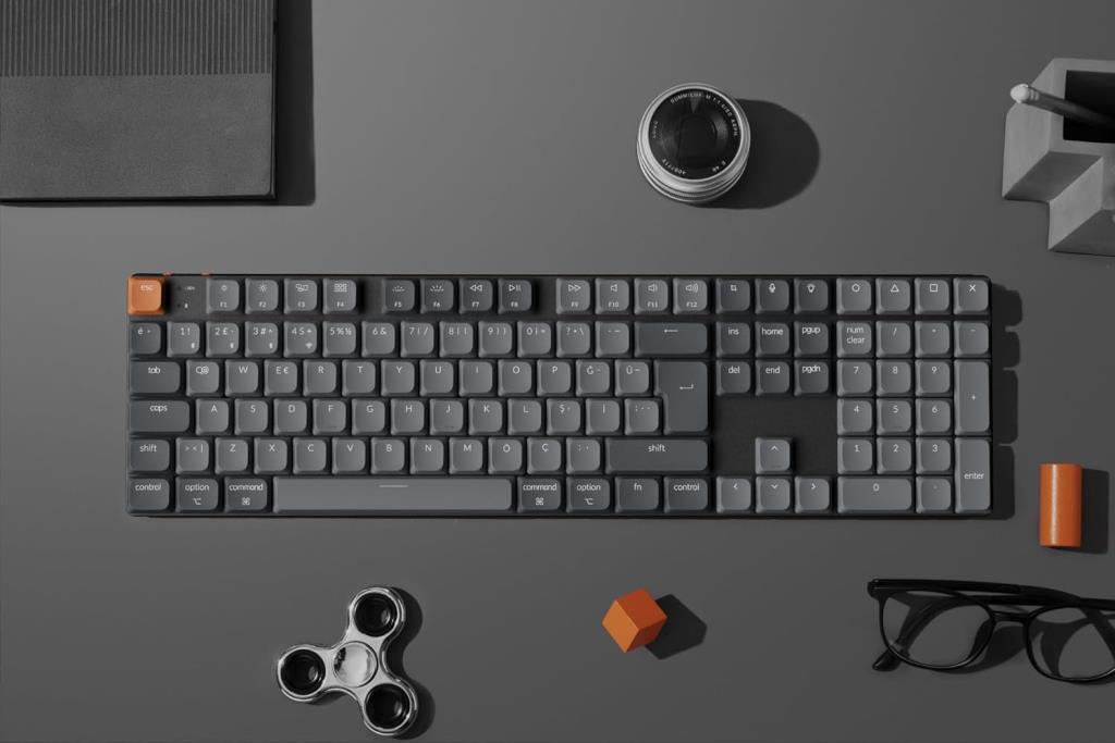 Keychron K5 Max QMK/VIA RGB %100 Brown Switch Kablolu/Kablosuz Mekanik Oyuncu Klavyesi