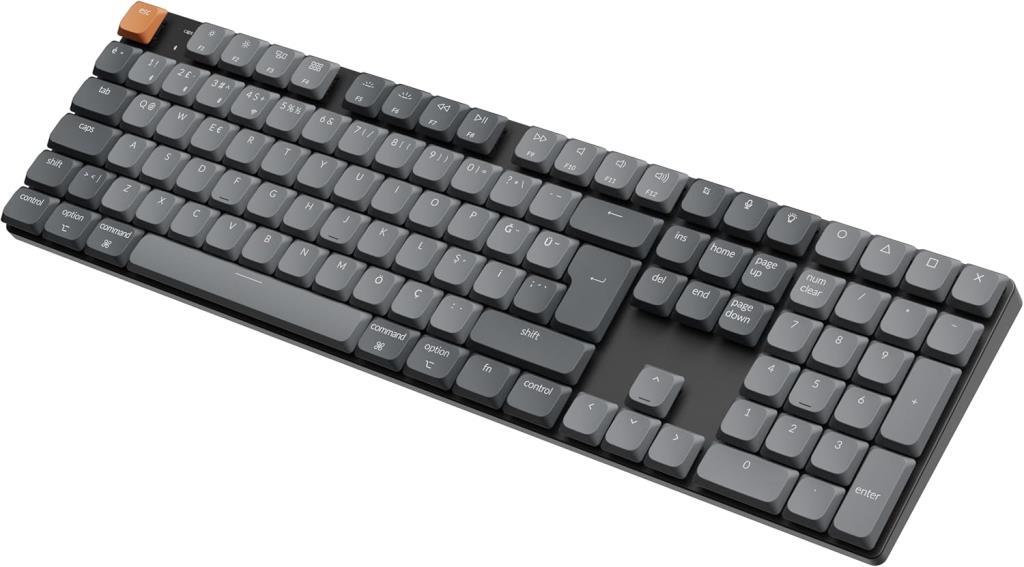 Keychron K5 Max QMK/VIA RGB %100 Brown Switch Kablolu/Kablosuz Mekanik Oyuncu Klavyesi - Teşhir