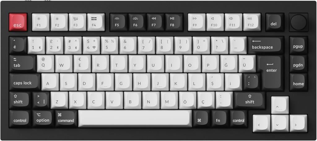 Keychron Q1 HE QMK RGB %75 TKL Magnetic Nebula Switch Kablolu Mekanik Oyuncu Klavyesi Outlet