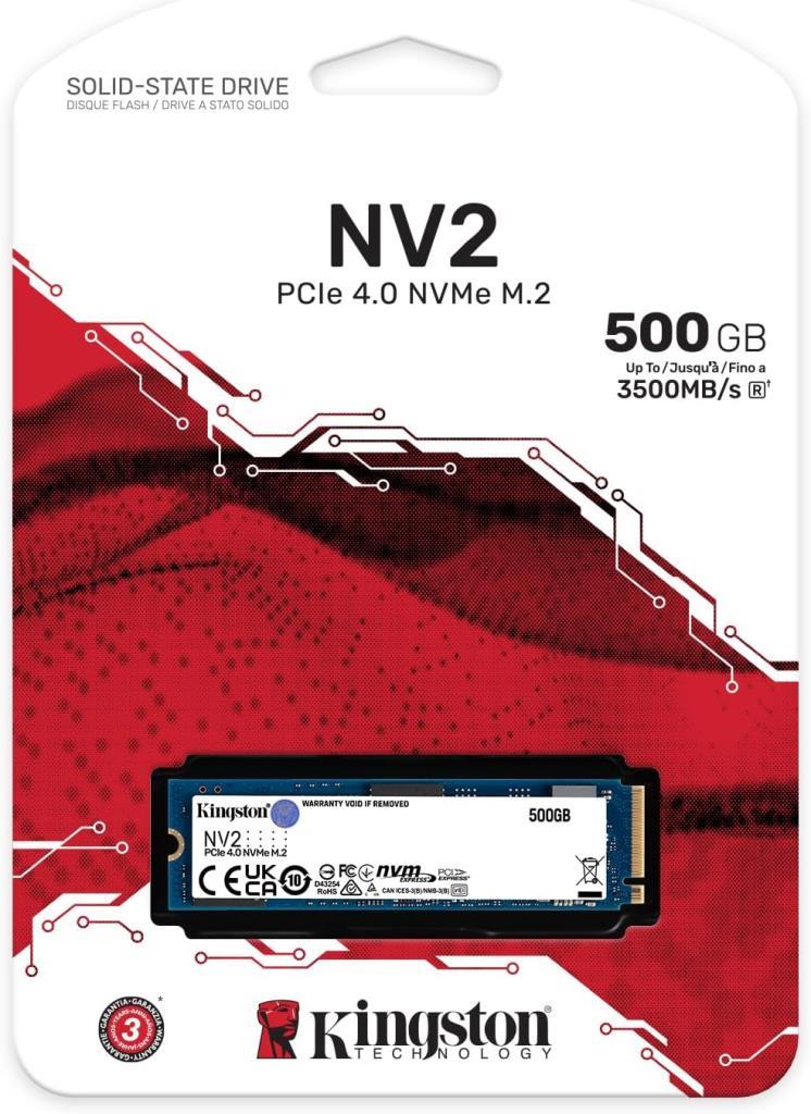 Kingston NV2 SNV2S/500G PCI-Express 4.0 500 GB M.2 SSD Outlet