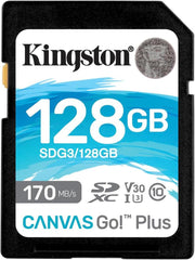 Kingston Canvas Go Plus SDCG3/128GB Class10 UHS-I U3 A2 V30 128 GB Micro SD Kart - Outlet