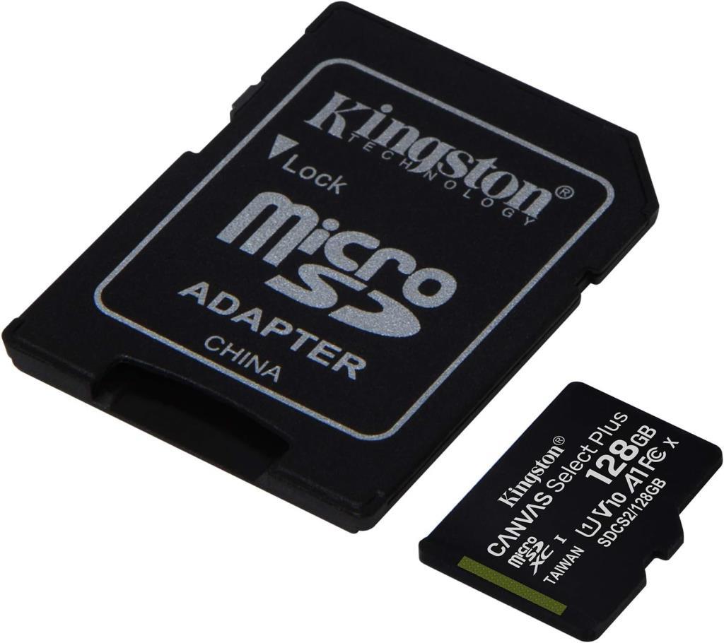 Kingston Canvas Select Plus SDCS2/128GB Class 10 U1 A1 V10 128 GB Micro SD Kart - Outlet