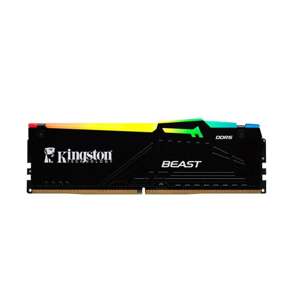 Kingston Beast RGB 64GB (2x32GB) DDR5 6400MHZ CL32 Siyah Ram-KF564C32BBEAK2-64TR