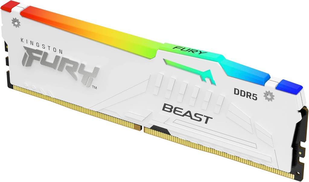 Kingston Beast RGB Beyaz 32 GB (2x16) 6000 MHz CL30 KF560C30BBEAK2/32TR DDR5 Ram