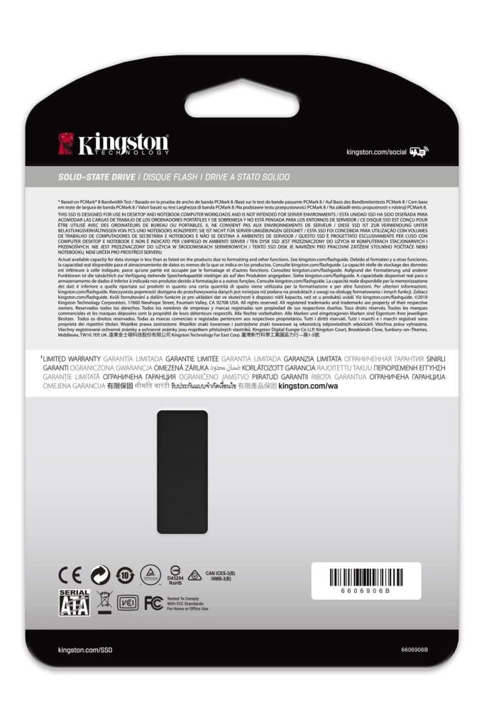 Kingston KC600 SKC600/256G SATA 3.0 2.5" 256 GB SS - Teşhir