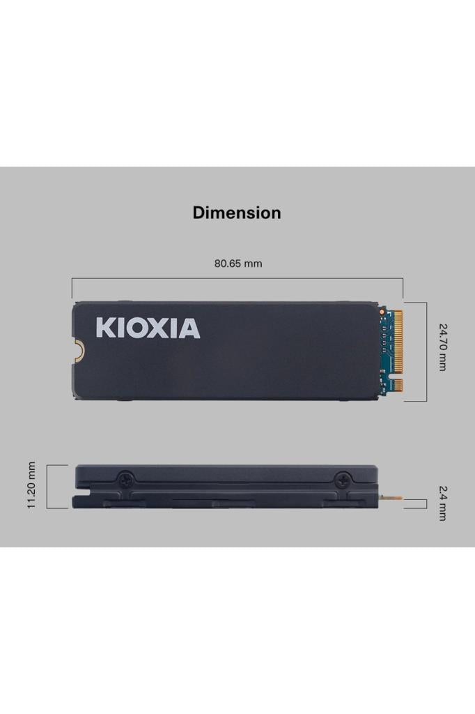 Kioxia Exceria LSC11K2T04G8 PCI-Express 4.0 2 TB M.2 SSD Teşhir