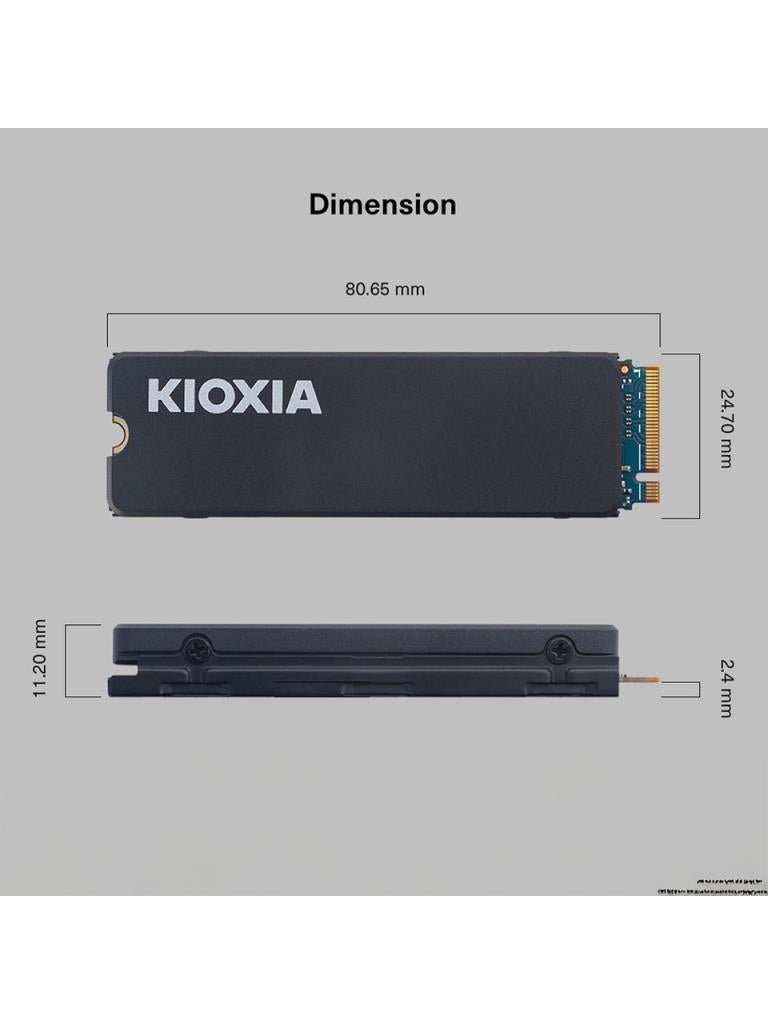 Kioxia 4TB Nvme Ssd Soğutucu 6200/4800MB Gen4 PS5 LSC11K4T09G8