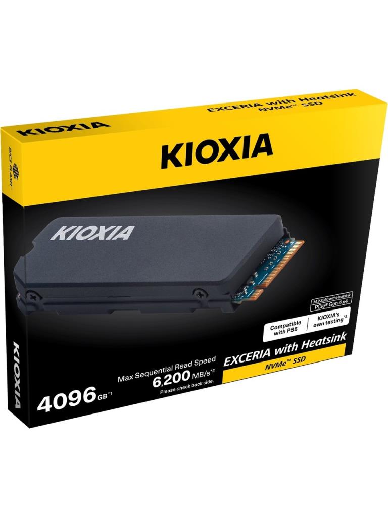 Kioxia 4TB Nvme Ssd Soğutucu 6200/4800MB Gen4 PS5 LSC11K4T09G8