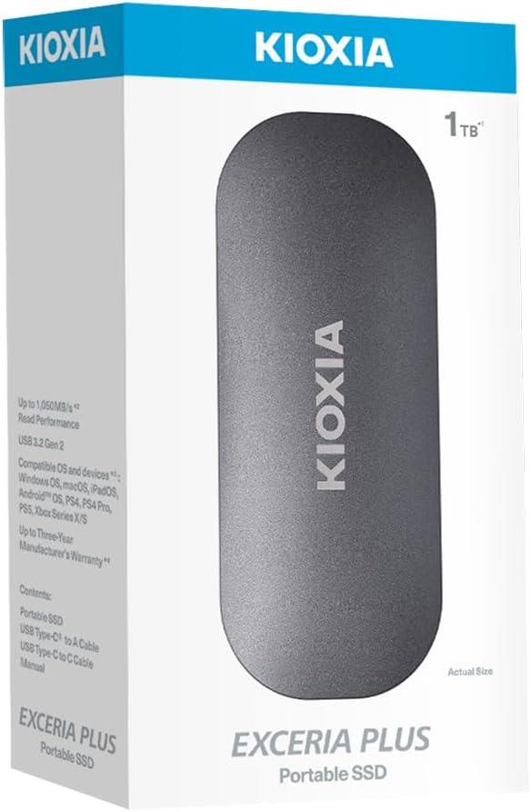Kioxia Exceria Plus 500 GB LXD10S500GG8 SSD USB 3.2 Taşınabilir Disk Outlet