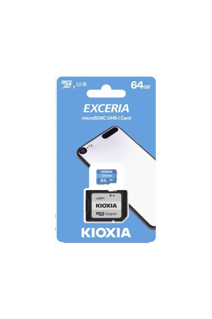 Kioxia Exceria LMEX1L064GG2 Class 10 UHS-I U1 64 GB Micro SD Kart
