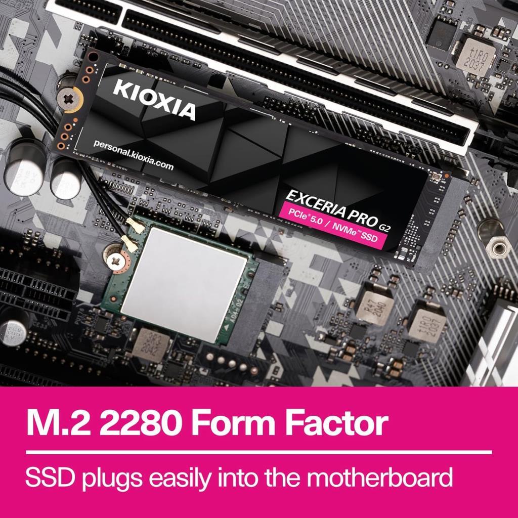 Kioxia Exceria Pro G2 LVE10Z1T02G8 PCI-Express 5.0 1 TB M.2 SSD - OUTLET
