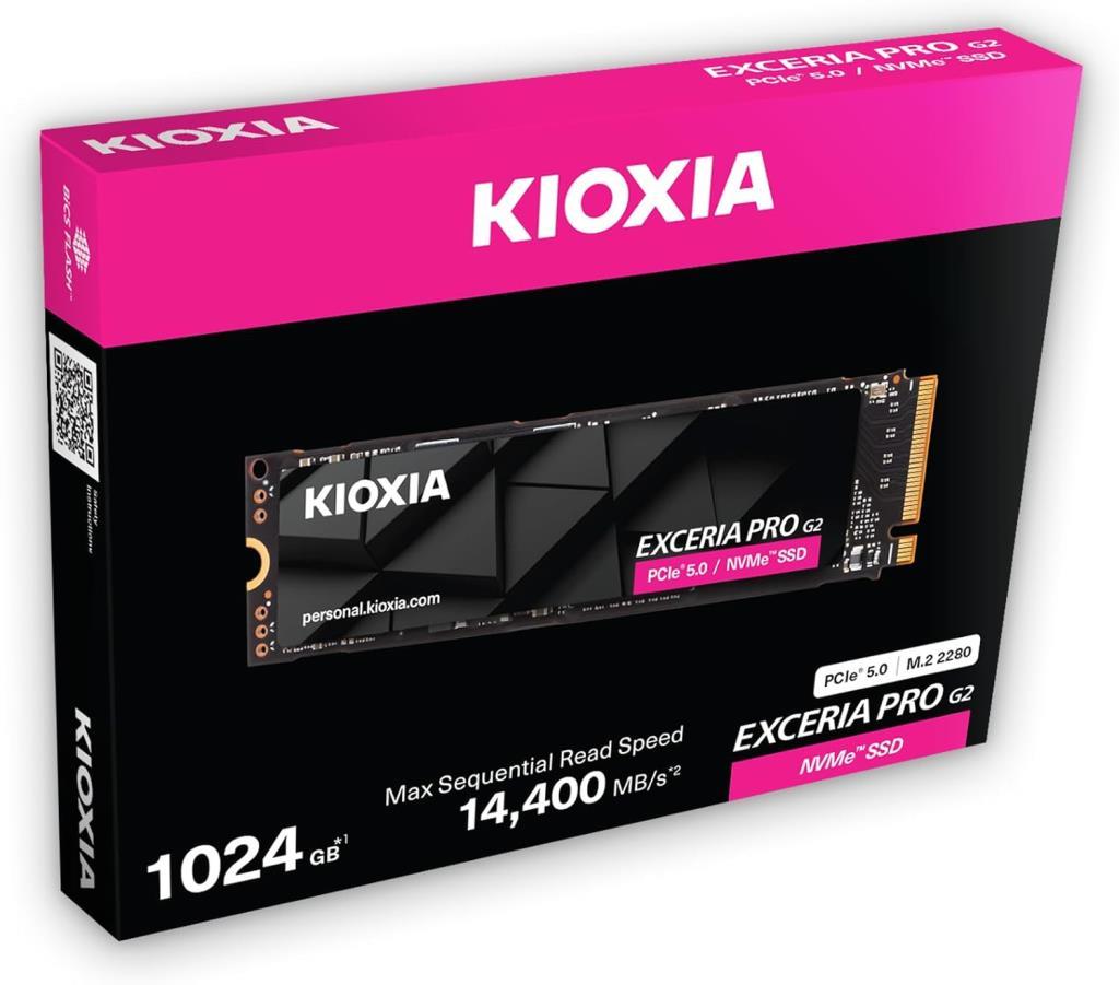 Kioxia Exceria Pro G2 LVE10Z1T02G8 PCI-Express 5.0 1 TB M.2 SSD - OUTLET