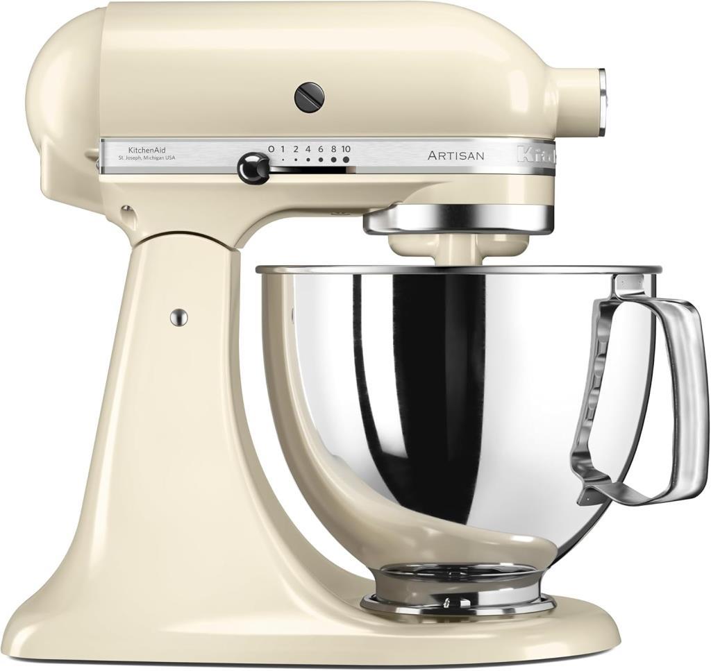 KitchenAid Artisan 5KSM125EAC Almond Cream 300 W 4.8 lt Mutfak Şefi Outlet
