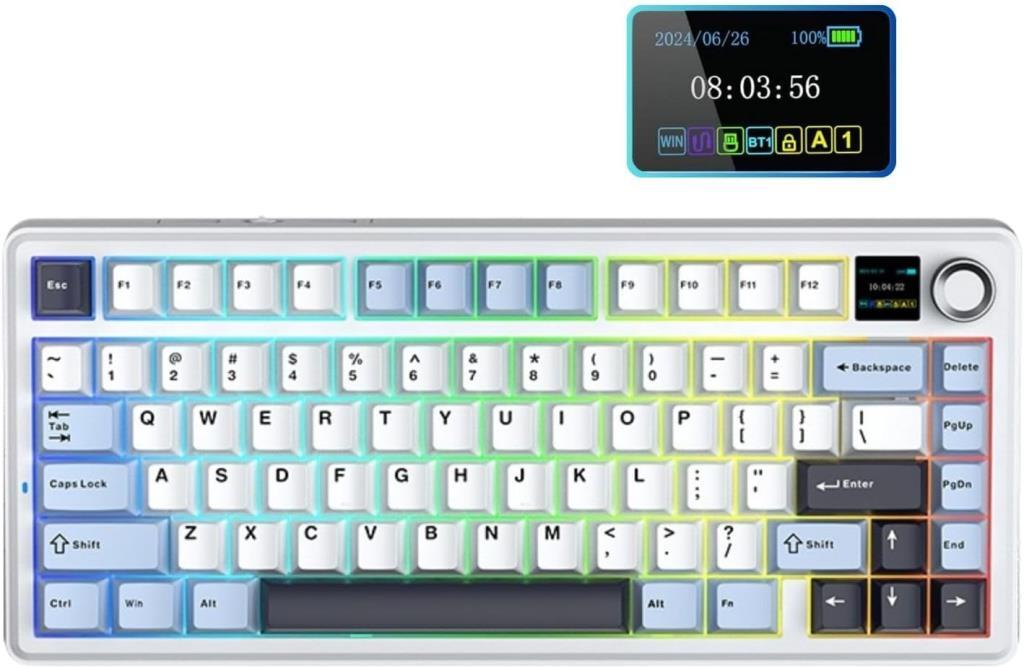 Aula F75 Max Lacivert RGB %75 TKL Reaper Switch Kablolu/Kablosuz Mekanik Oyuncu Klavyesi Outlet