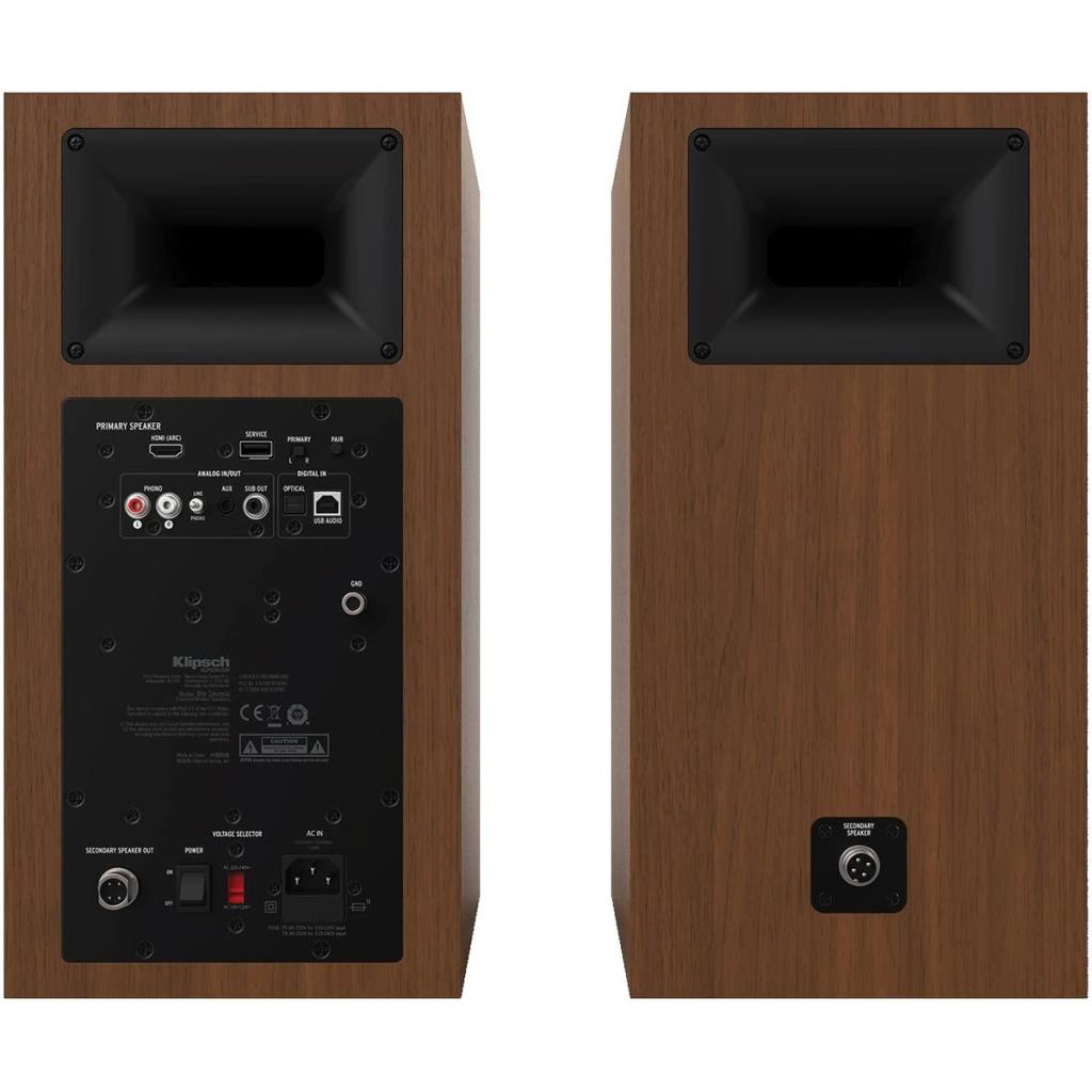 Klipsch The Sevens Aktif Hoparlör (Çift) - Titanyum LTS Havalandırmalı Tweeter, Bluetooth Kablosuz Bağlantı, Yüksek Çözünürlükl