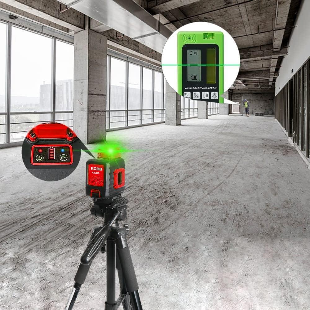 Kobb KBL33G 40 mt Şarjlı Otomatik Hizalamalı Yeşil Çapraz Çizgi Lazeri Outlet