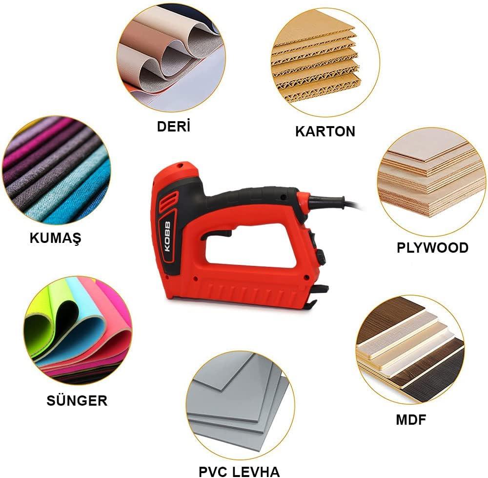 Kobb KBZ200 8-16 mm Zımba ve 15-16 mm Çivi Çakma Makinesi + 3000 Adet Yedek Zımba Ve Çivi Outlet