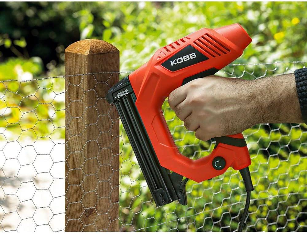 Kobb KBZ90 15-25 mm Zımba ve 15-32 mm Çivi Çakma Makinesi + 3000 Adet Yedek Zımba ve Çivi Teşhir