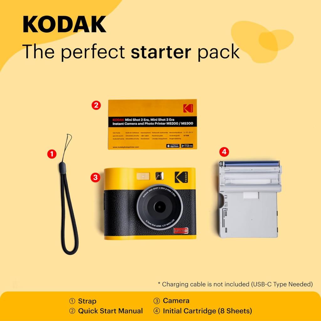 Kodak Mini Shot 3 Era Siyah Instant Fotoğraf Makinesi - OUTLET