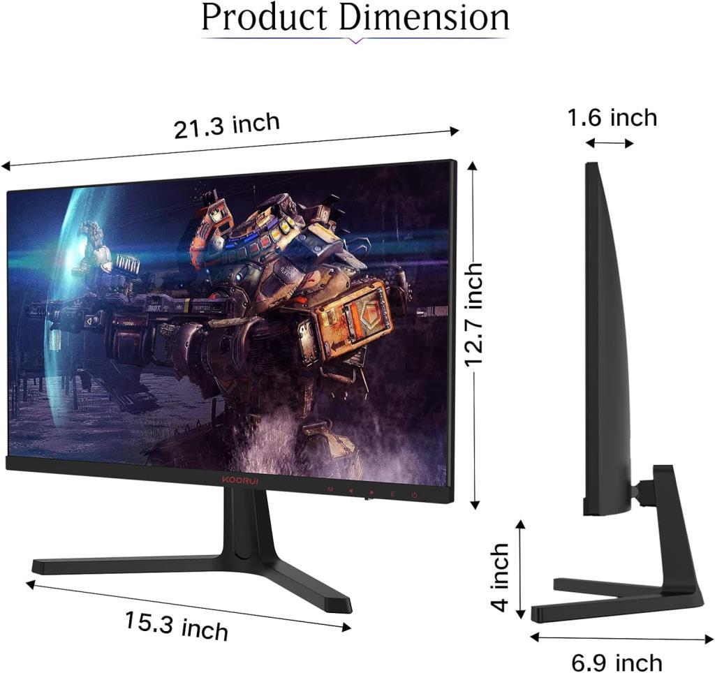 Koorui 24E4 24" 1 ms Full HD 165 Hz Oyuncu Monitörü Outlet