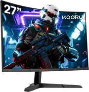 Koorui 27E6QCA 27" 1 ms 2K Curved 180 Hz Oyuncu Monitörü Outlet
