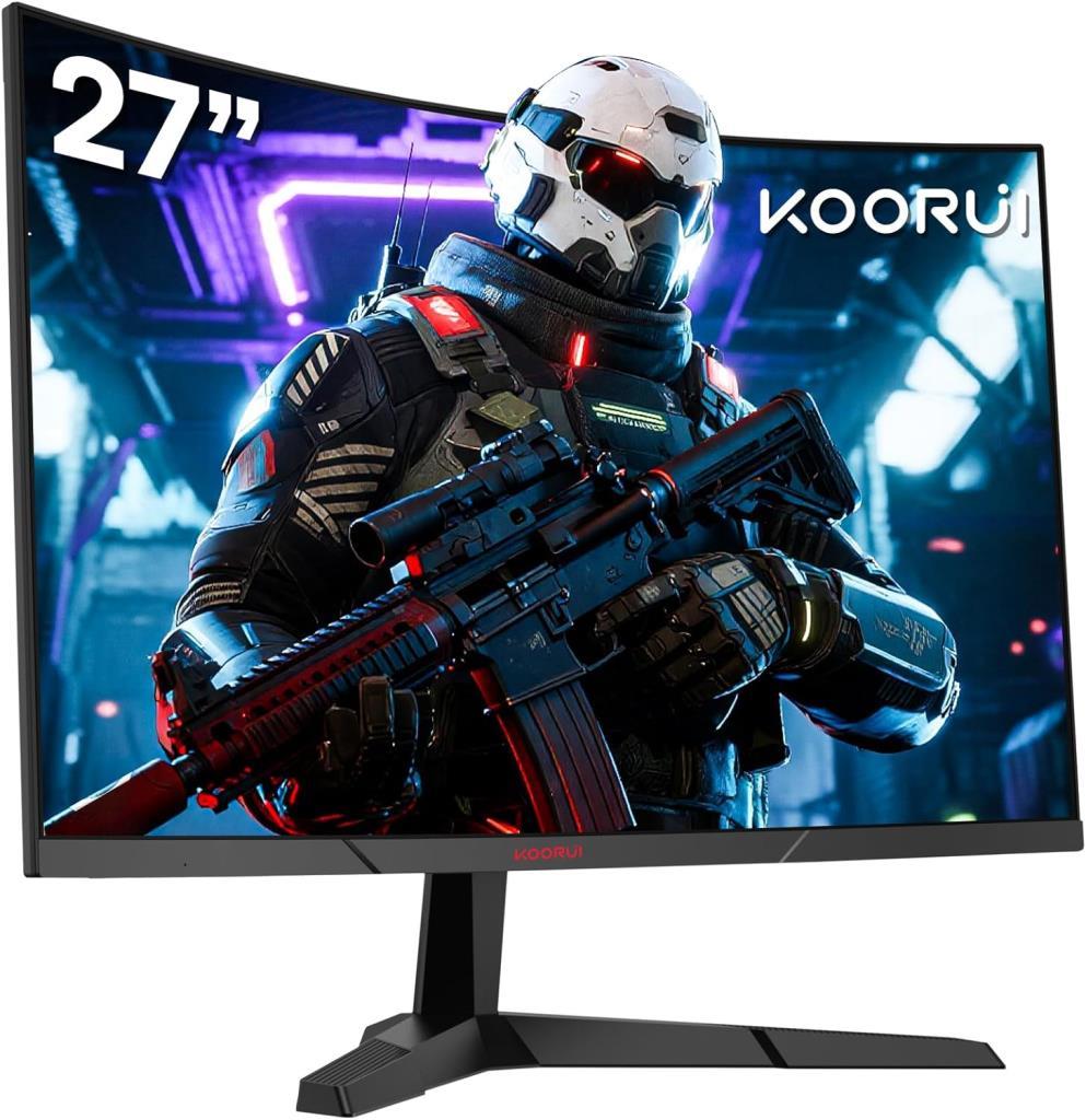 Koorui 27E6QCA 27" 1 ms 2K Curved 180 Hz Oyuncu Monitörü Outlet