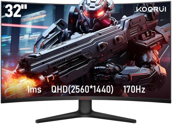 Koorui 32E6QC 31.5" 1 ms 2K Curved 170 Hz Oyuncu Monitörü Teşhir
