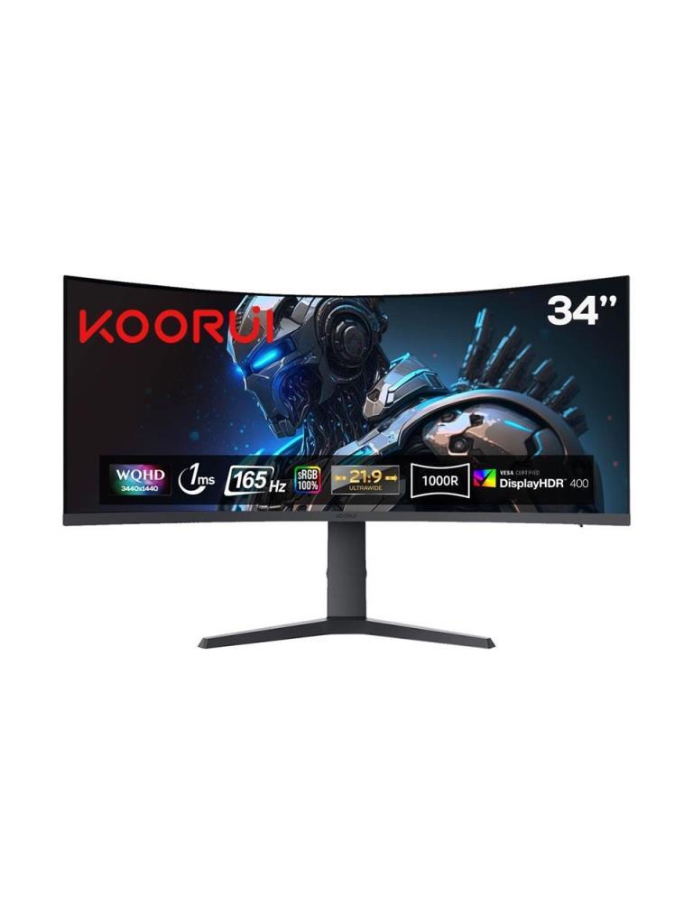 Koorui 34E6UC 34" 1 ms WQHD Curved 165 Hz Oyuncu Monitörü - Teşhir
