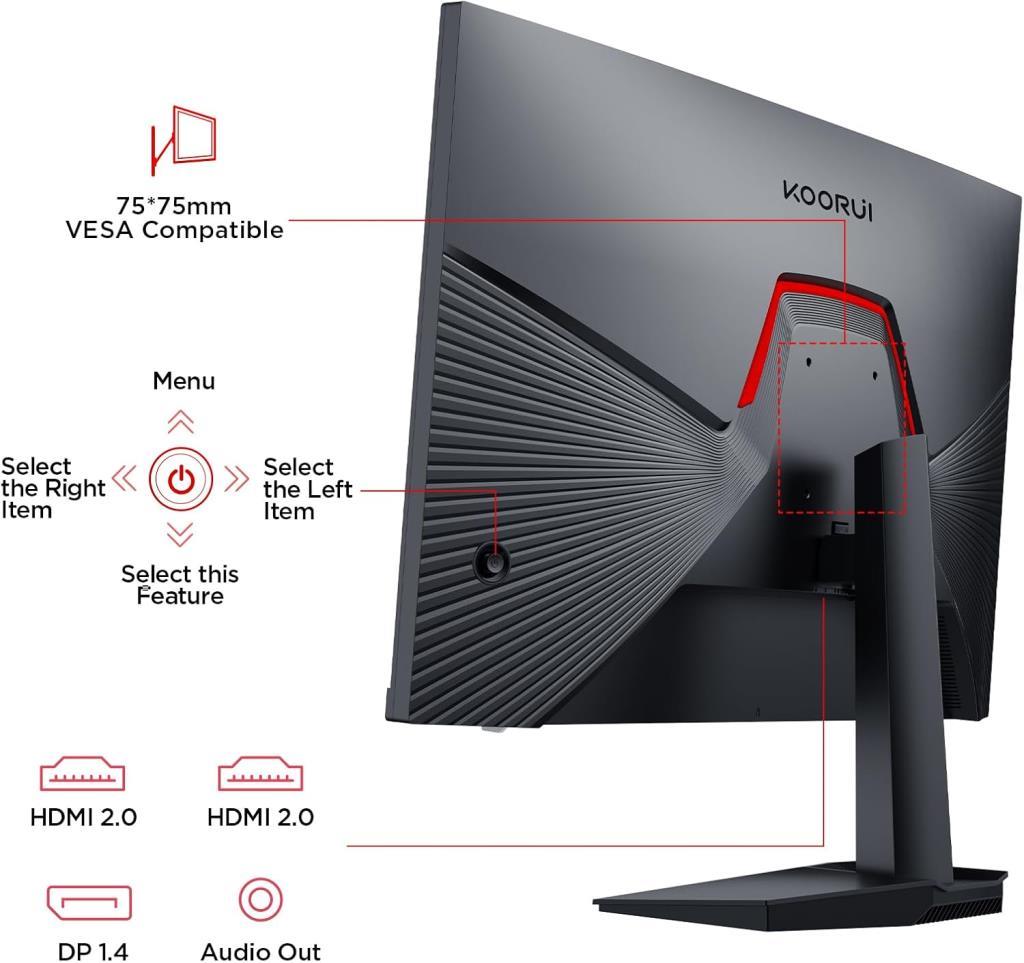 Koorui G2711P 27" 1 ms Full HD IPS 200 Hz Oyuncu Monitörü