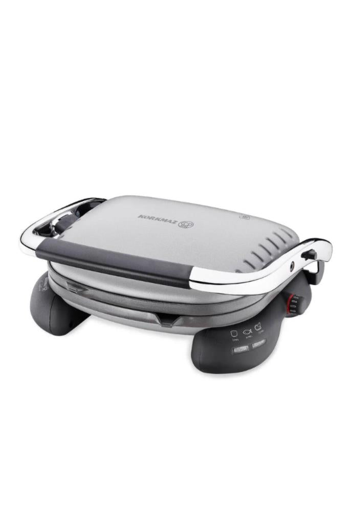 Korkmaz Castron A324-08 Gri Krom 1800 W Tost Makinesi Teşhir
