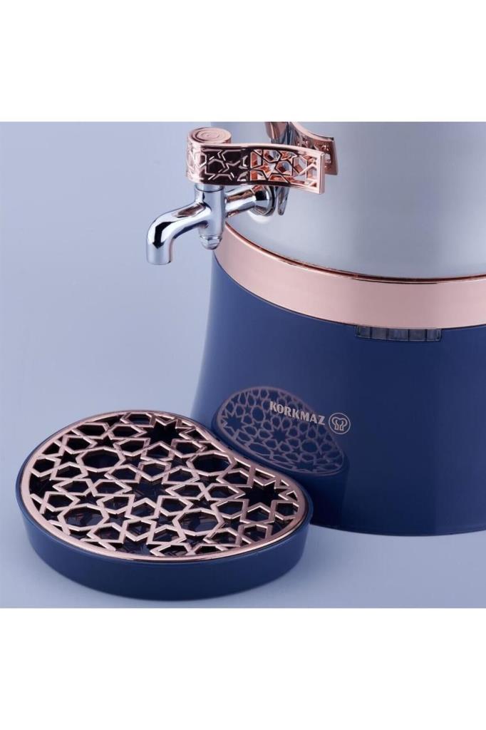 Korkmaz A843-01 Hanedan Inox Rosegold 2000 W Elektrikli Semaver Teşhir
