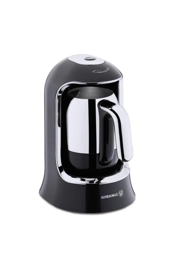 Korkmaz A860-07 Kahvekolik Siyah/Krom Türk Kahve Makinesi Teşhir