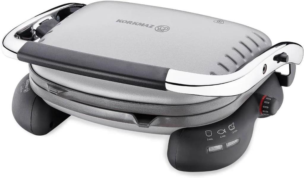 Korkmaz Castron A324-08 Gri Krom 1800 W Tost Makinesi Outlet