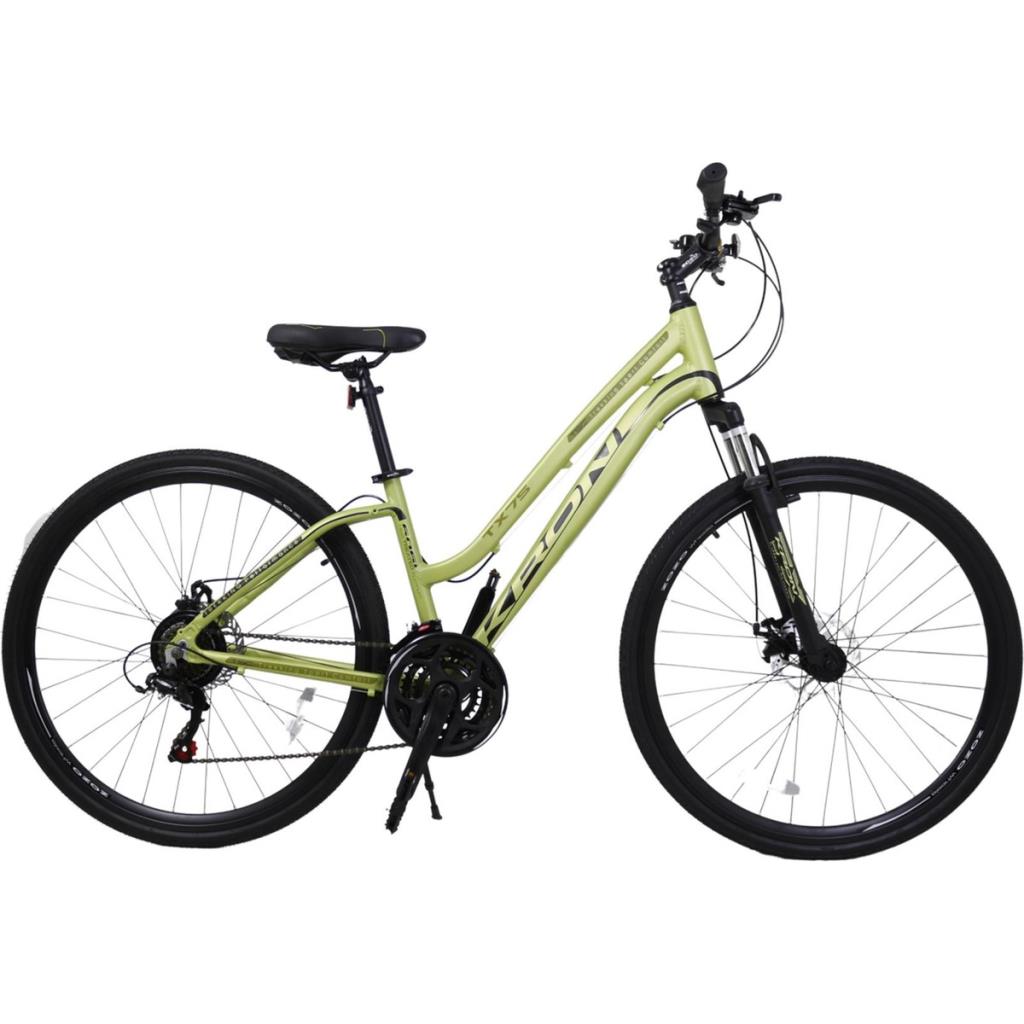 Kron Tx 75 28J Trekking Lady K:15 21V M.D Mat Çağla Yeşil Haki Siyah Şehir Bisikleti