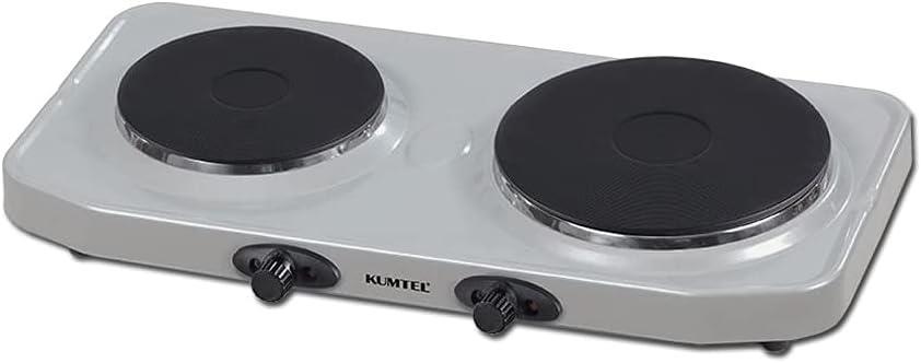 Kumtel LX-7021 Hotplate İkili Elektrikli Ocak, Ev Tipi, Demir, 2500W [Enerji Sınıfı A] Outlet