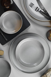 Kütahya Moderna 12 Piece 4 Person Dinnerware Set - Grey Outlet