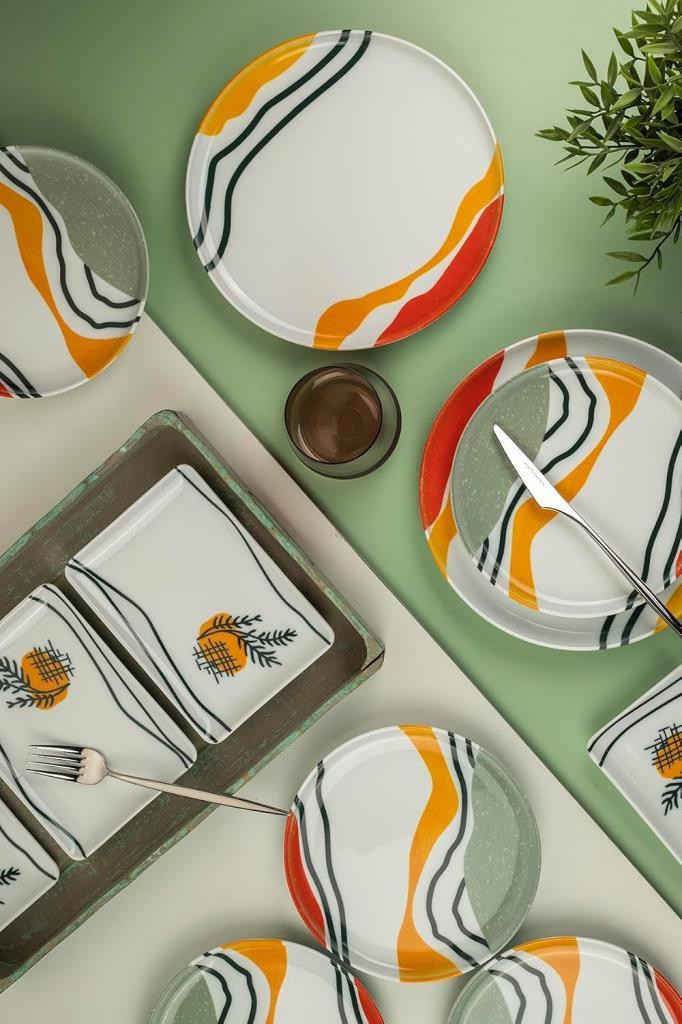 Kütahya Porselen Moderna Estate 18 Parça 6 Kişilik Yemek Takımı - Outlet