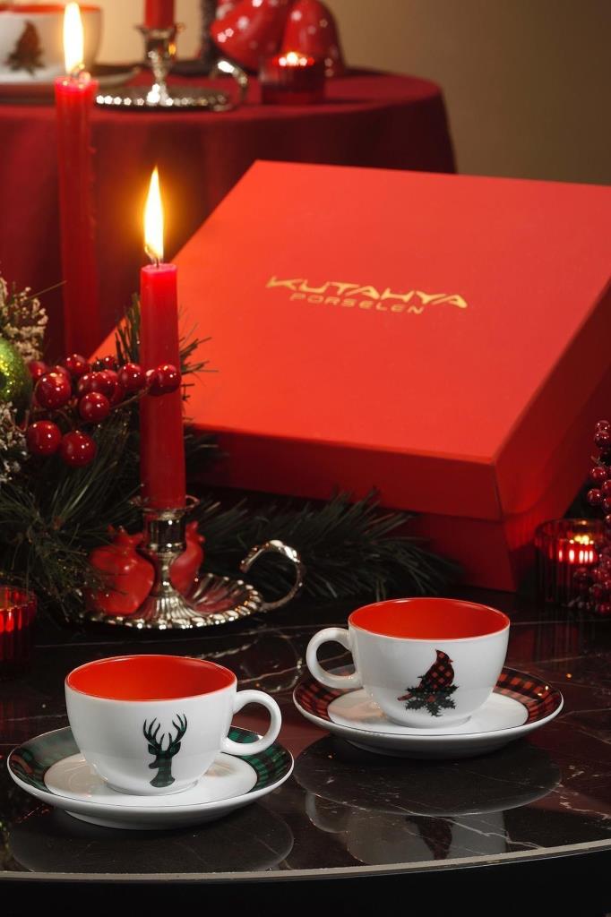 Kütahya Porselen Zeugma 11896 2 Kişilik Kahve Fincan Takımı