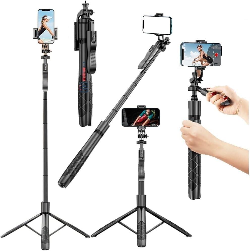 Hobimtek Hp-T09 Çok Amaçlı Tripod Selfie Kumandalı 153 Cm Anroid İos Go Pro Uyumlu - Outlet