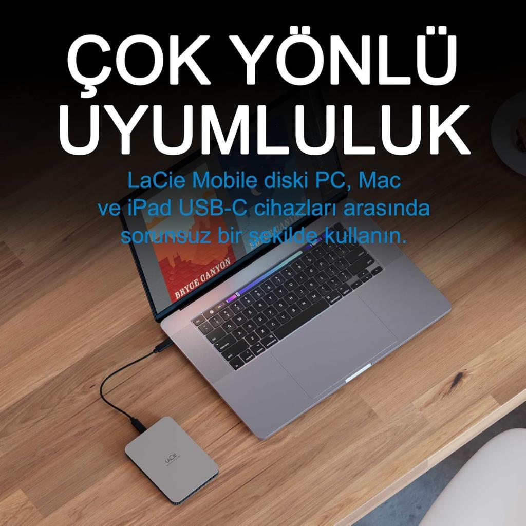 Lacie Mobil Drive STLP5000400 USB 3.1 2.5" 5 TB Harici Harddisk - Outlet