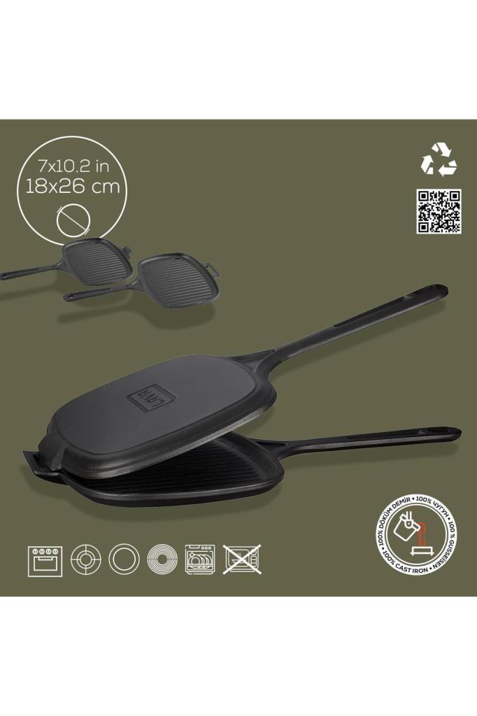 Lava LV TST 1826 Döküm 18x26 cm Ocak Üstü Tost Makinesi Outlet