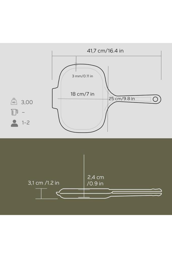 Lava LV TST 1826 Döküm 18x26 cm Ocak Üstü Tost Makinesi Teşhir