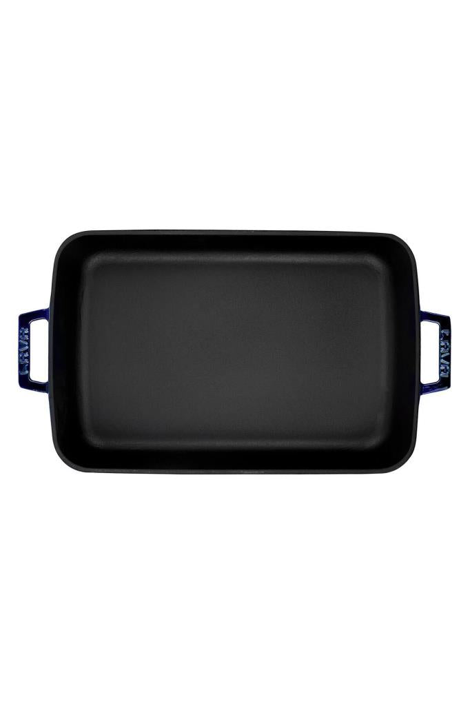 Lava 26x40 cm Mavi Döküm Dikdörtgen Fırın Tepsisi Teşhir