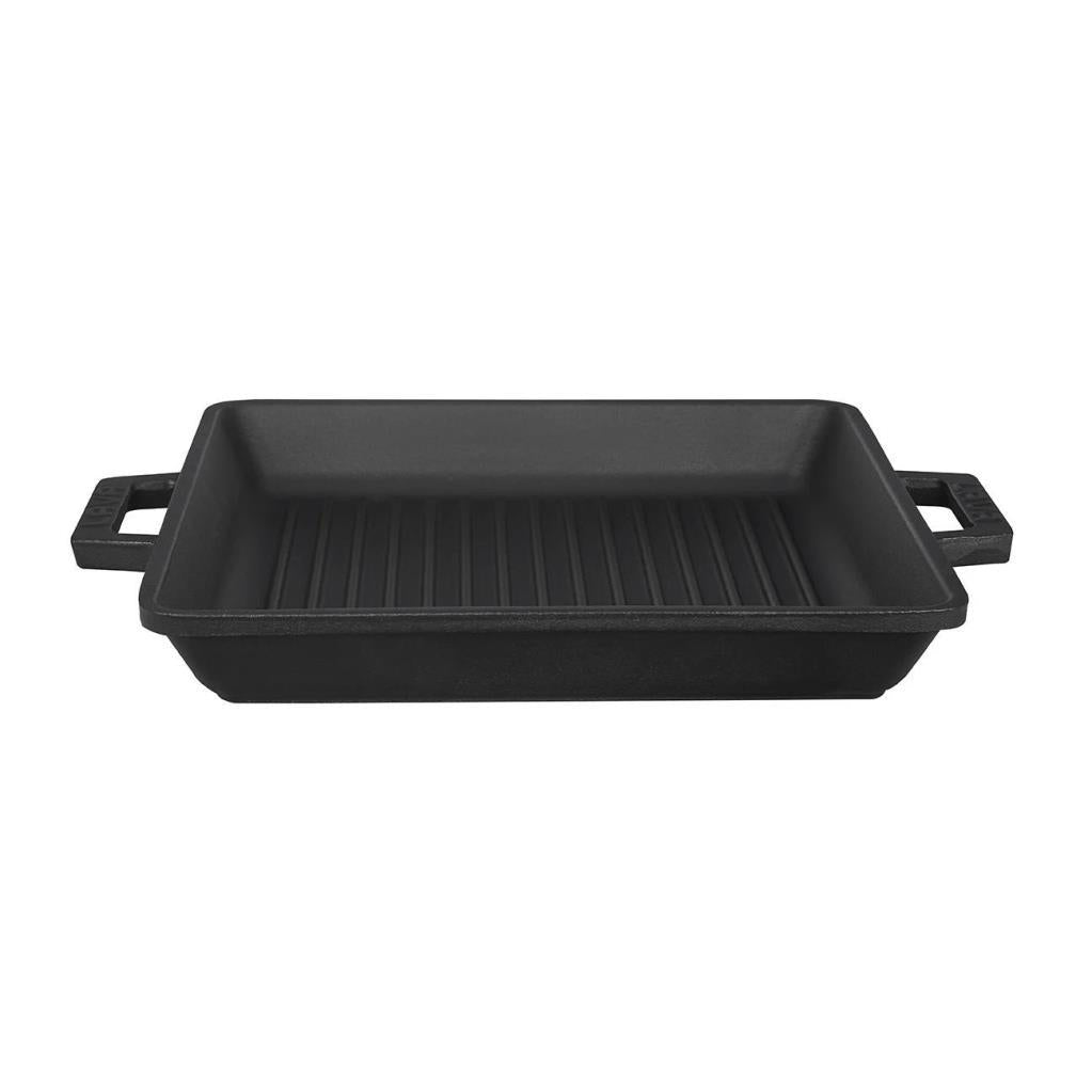 Lava Kare 26x26 cm Metal Kulplu Demir Döküm Izgara Tavası LV ECO GT 2626 T2 Teşhir