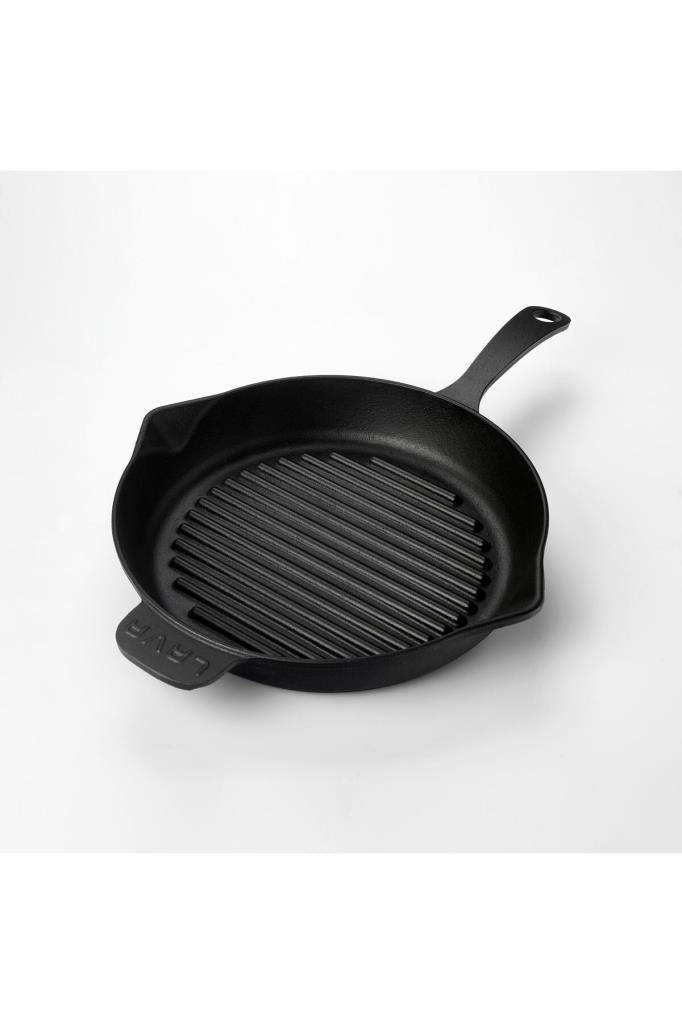 Lava Yuvarlak Yekpare Saplı 28 cm Demir Döküm Kızartma Tavası Outlet