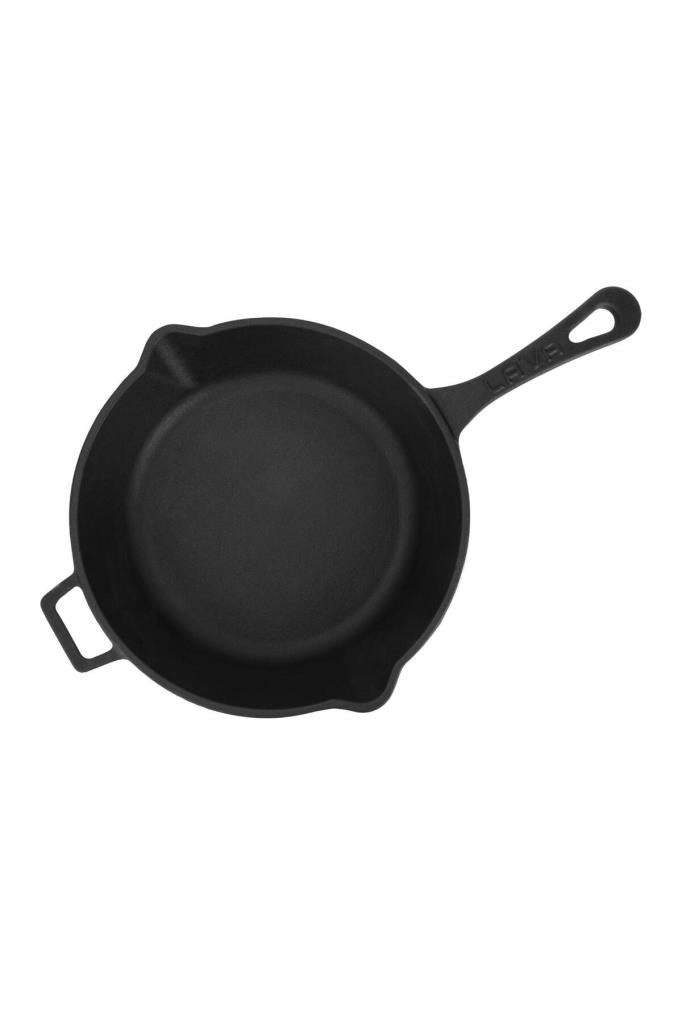 Lava Döküm Yuvarlak Kızartma Tavası Döküm Demir Yekpare Saplı. Çap(Ø)24cm Teşhir