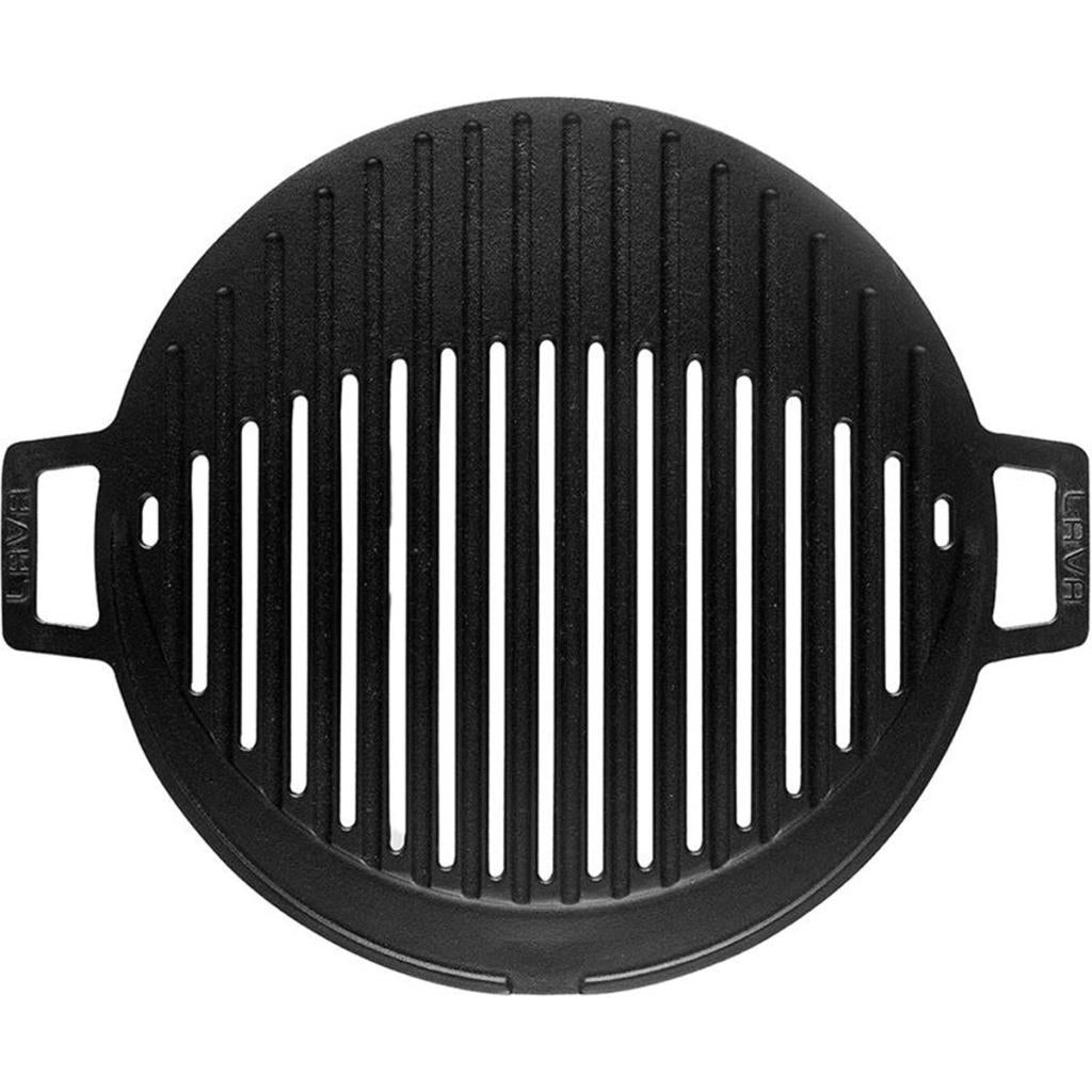 Lava 37 cm Kulplu Yuvarlak Döküm Mangal Izgarası