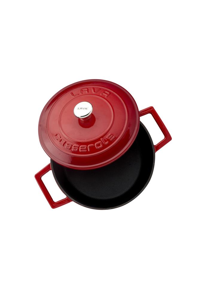 Lava Folk Yuvarlak Kırmızı 22 cm Derin Döküm Tencere